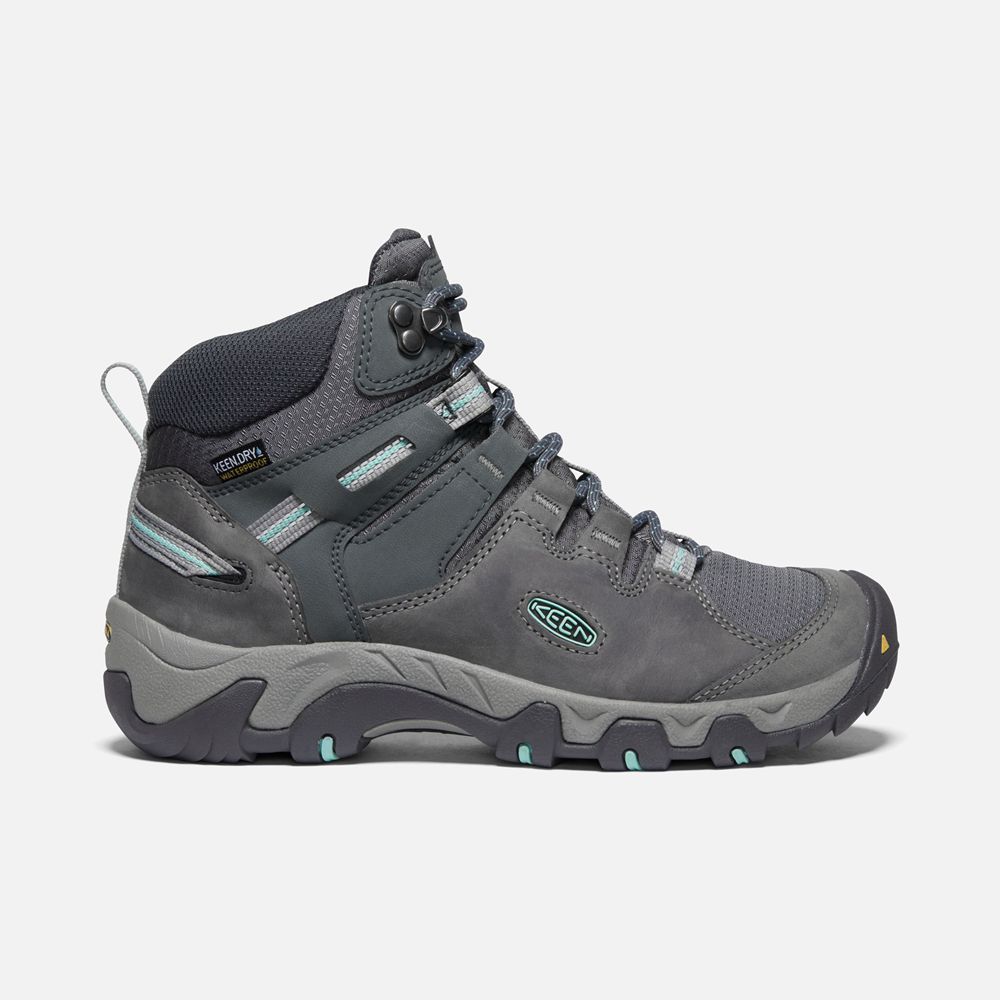 Keen Outdoor Bot Kadın Koyu Gri - Steens Deri Waterproof - Türkiye KLDF39058